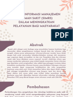 Sistem Informasi Manajemen Rumah Sakit (Simrs) Dalam Meningkatkan Pelayanan Bagi Masyarakat