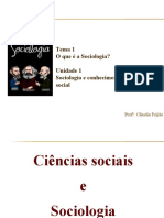 T1 U1 Sociologia Conh SociolÃ Gico