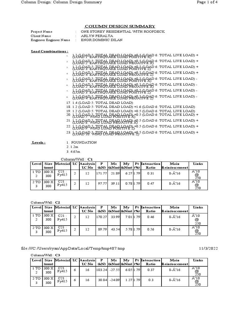 COLUMN | PDF | Building | Structural Engineering