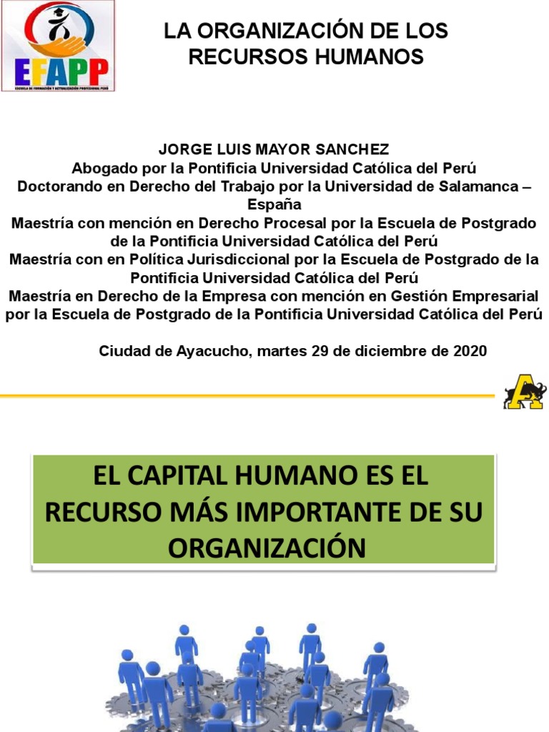 El Capital Humano Es El Recurso Mas Importante De Su Organizacion Pdf