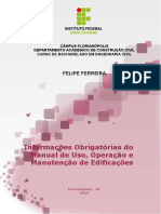 FERREIRA Felipe - 2019 - Informações Obrigatórias Do Manual de Uso, Operação e Manutenção de Edificações - MONOGRAFIA