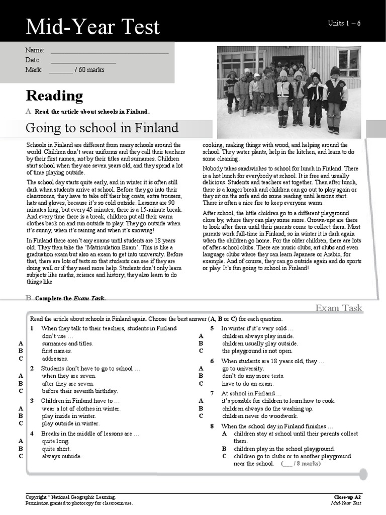 A2 Editable Mid-Year Test | PDF | Test (Assessment)