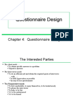 Topic 4 Questionnaire Design