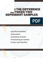 Testing Differences Between Dependent Samples