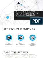 Pengaruh Bahan Dielektrik Sebagai Bahan Semikonduktor Dalam Kelistrikan