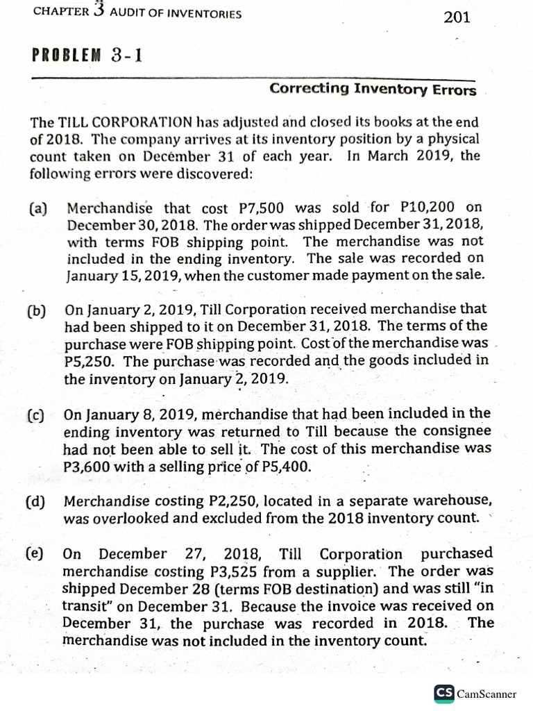 Inventories Problem | PDF