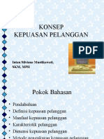 Konsep Kepuasan Pelanggan: Intan Silviana Mustikawati, SKM, MPH