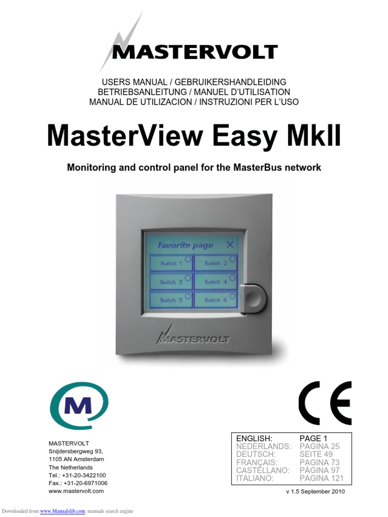 MasterVolt Masterview - Easy - Mkii - Manual | PDF | Computer Network ...