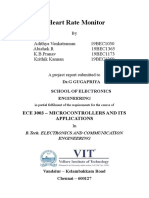 HEART BEAT MONITOR ECE3003 J-Component Final REPORT