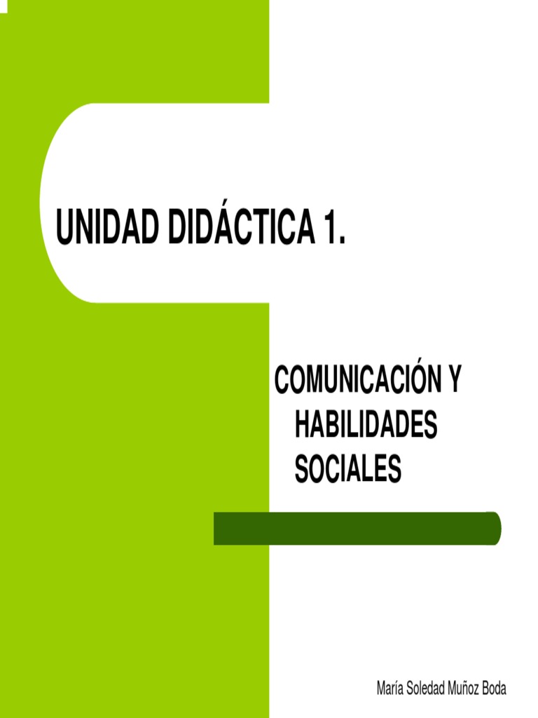 Comunicación y Habilidades Sociales | PDF | Comunicación no verbal ...