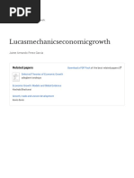 Lucasmechanicseconomicgrowth: Related Papers