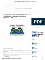 170W AB Class Bridge Mode Amplifier Using TDA7294 IC + PCB - Electronic Circuits