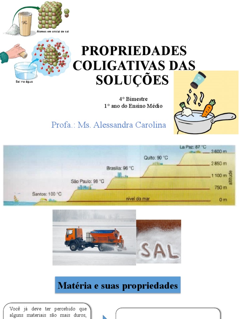 Propriedades Coligativas das Soluções | PDF | Química Física | Química