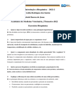 Estudo Dirigido Introdução A Bioquímica - Atividade Desenvolvida