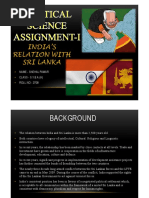 India's Relation With Sri Lanka