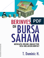 Berinvestasi Di Bursa Saham Mengapa Orang Awam Pun Bisa Melakukannya (T. Dominic H.)