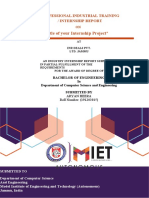 Web Development Internship Report Summary