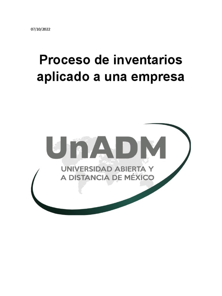 Proceso de Inventarios en DEASA | PDF | Inventario | Planificación