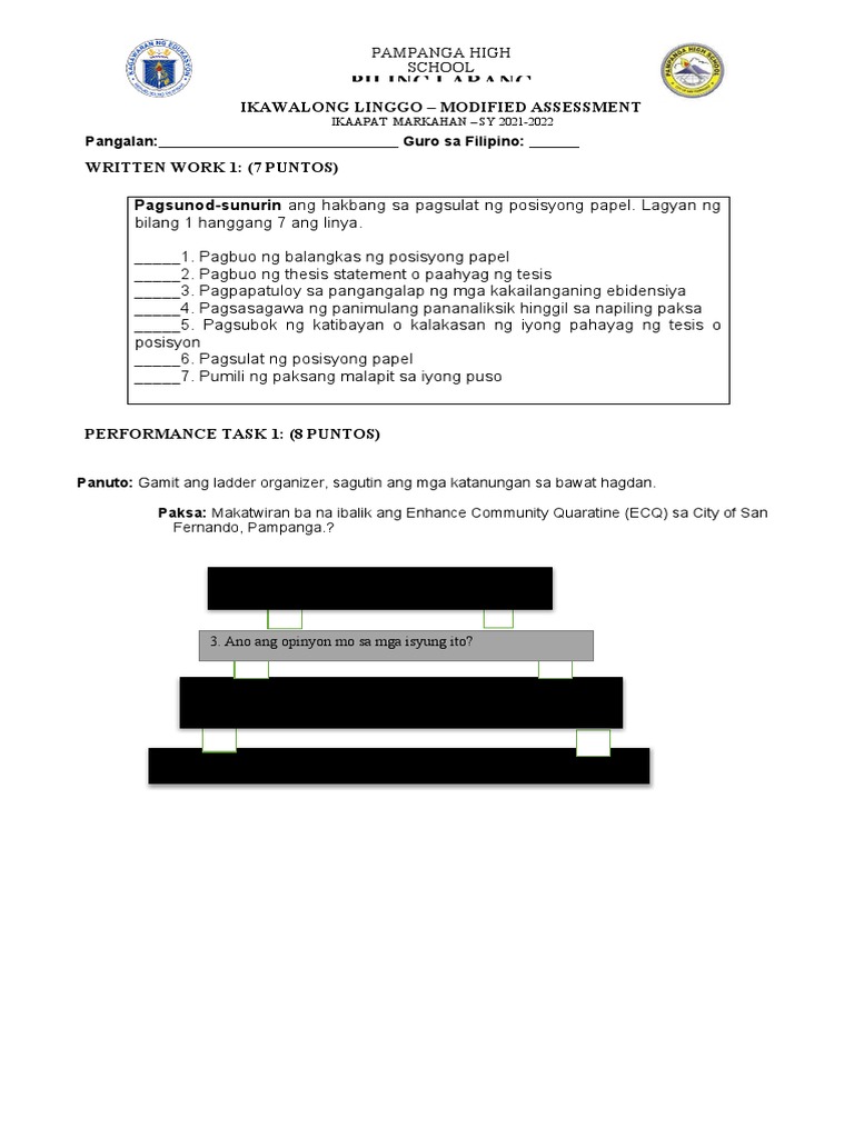 Q4 PILING LARANG Akad. - MODIFIED ASSESSMENT | PDF
