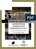 BOOK OF ABSTRACTS. 3RD INTERNATIONAL CONGRESS ON THE ANTHROPOLOGY OF SALT