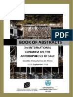 Book of Abstracts. 3RD International Congress On The Anthropology of Salt