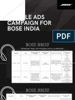 Bose India Campaign