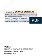 TOPIC 2 LAW of CONTRACT 3 Void Contract, Discharge of Contract and Remedies