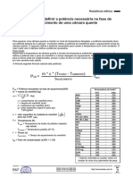 Calculo Potencia Aquecimento