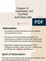 Chapter VI Awakening The Filipino Nationalism