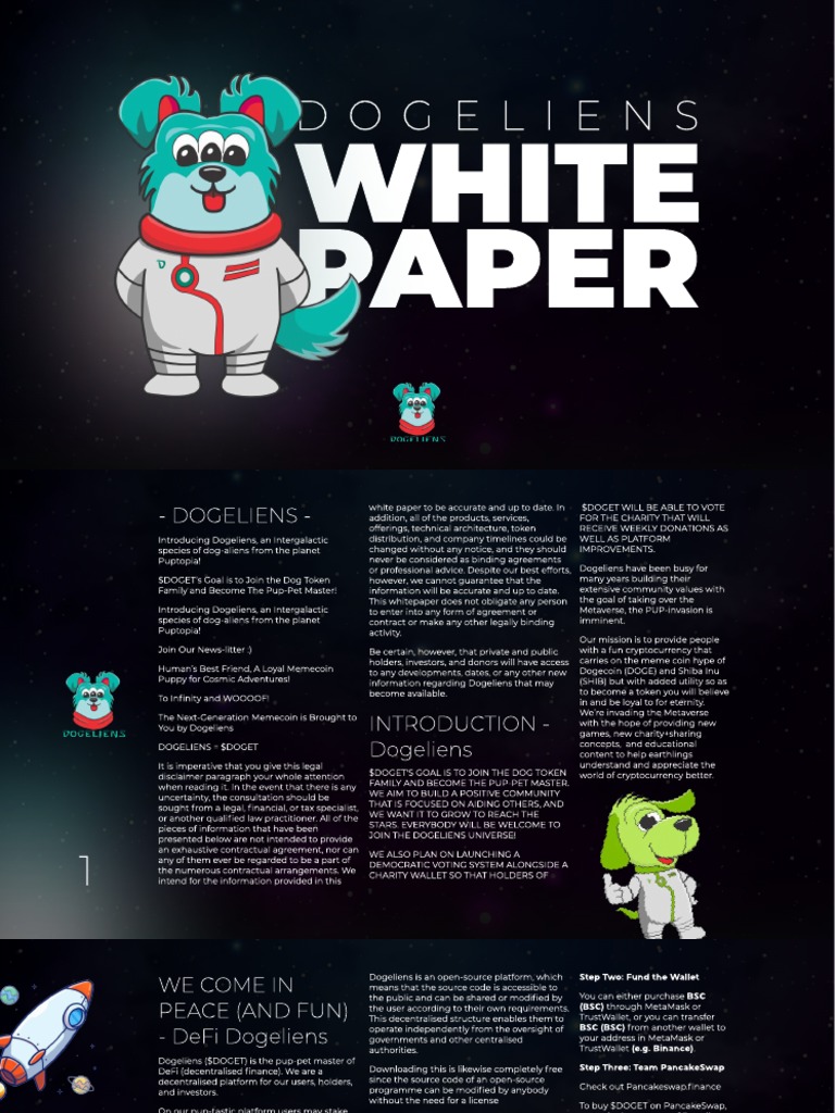 Dogeliens: The Intergalactic Memecoin | PDF | Cryptocurrency