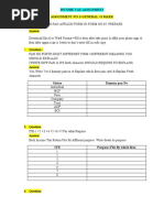 Income Tax Assignment