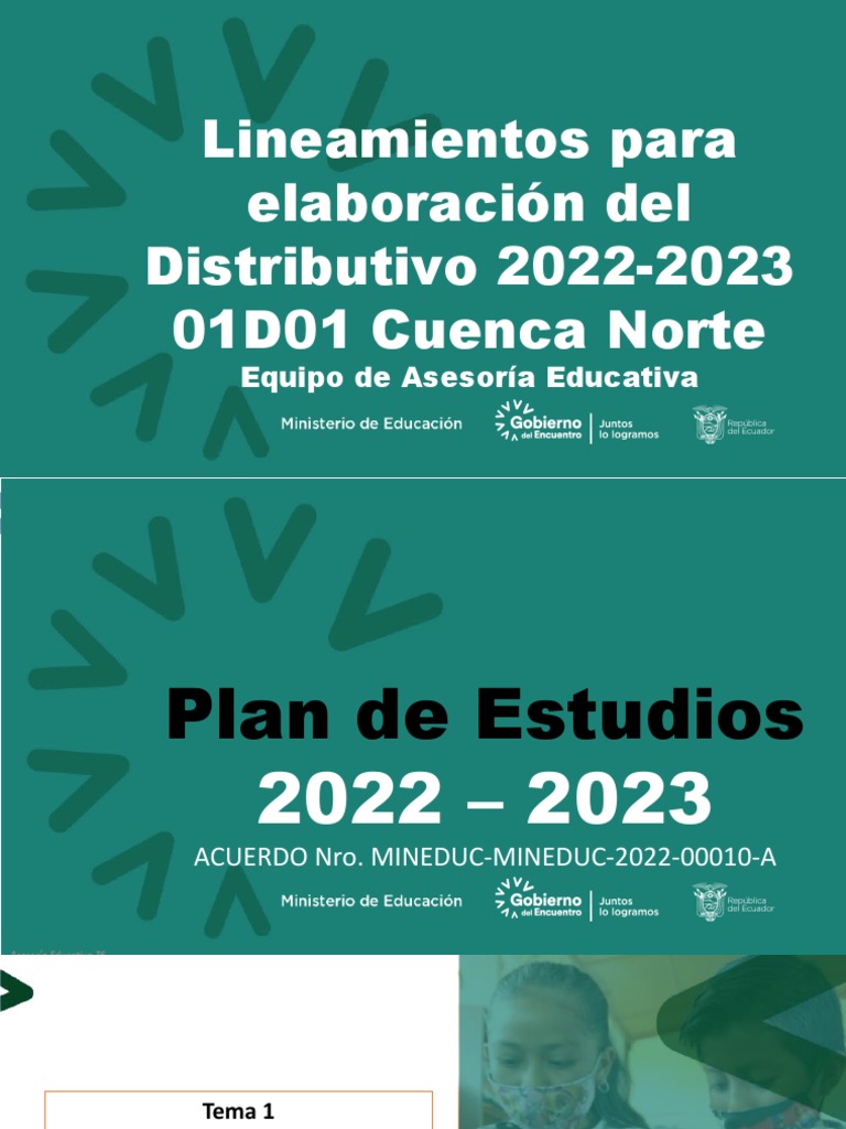 Socialización Distrito - Carga Horaria 2022-2023 | PDF | Plan de ...