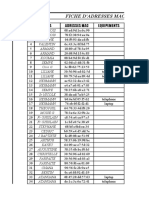 Enregistrement Adresses Mac