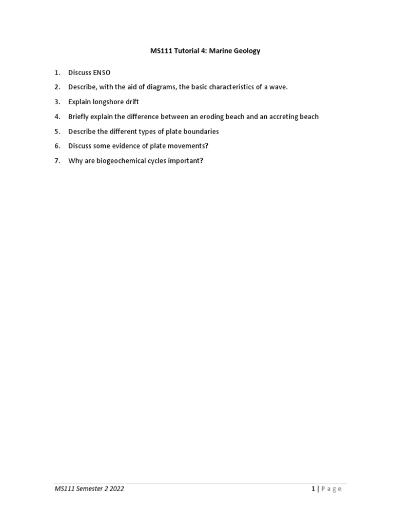 Tutorial 4 | PDF