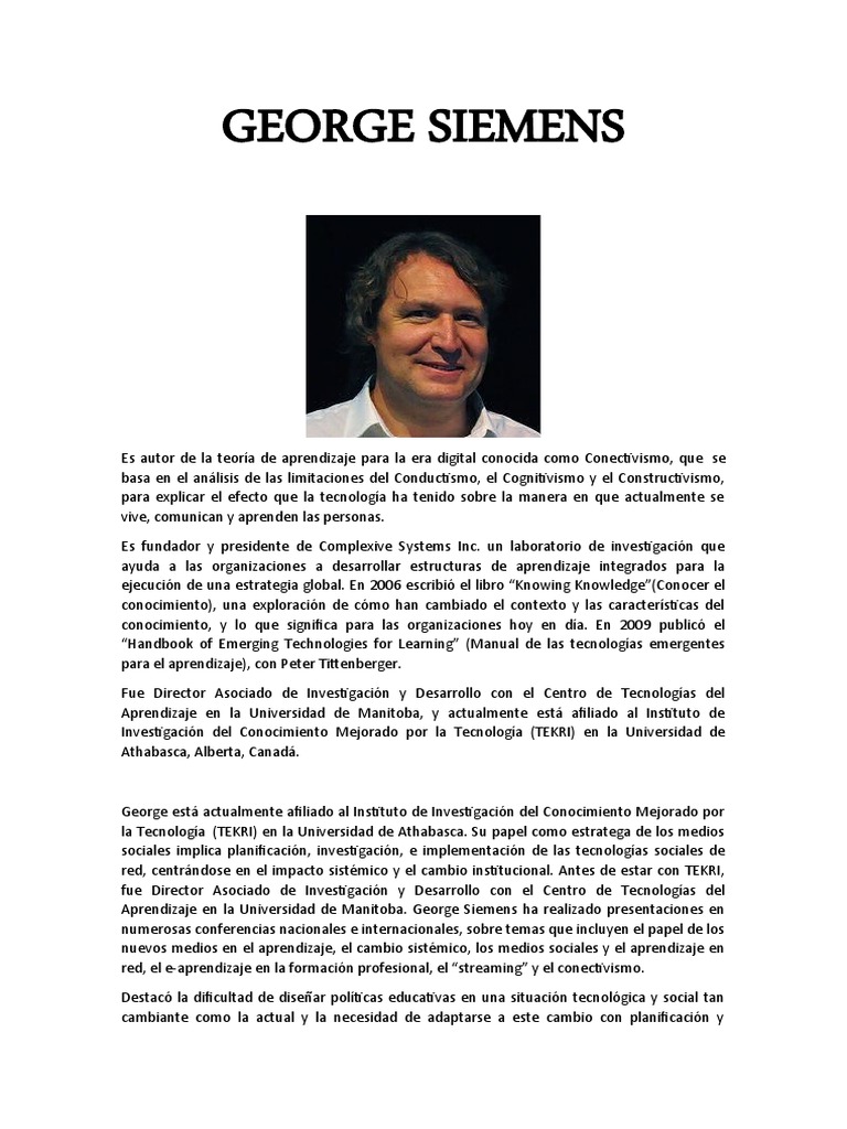 George Siemens Blog