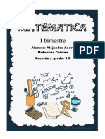 I Bimestre Matematica