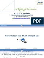 Economics of Health and Environment - Part - IV