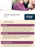 Entrep Swot Analysis