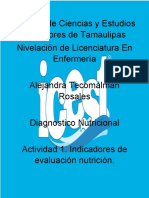 Indicadores de Evaluación Nutricional