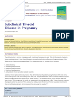 Obstetrics V8 Maternal Medical Health and Disorders in Pregnancy Chapter Subclinical Thyroid Disease in Pregnancy 1638877030