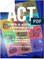 Mandil, Quintero & Marro - ACT. Terapia de Aceptación y Compromiso Con Adolescentes