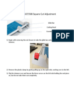 Dahle 507/508 Square Cut Adjustment Guide