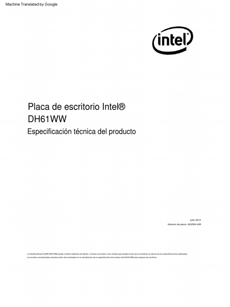 DH61WW TechProdSpec06 PDF Memoria de acceso aleatorio
