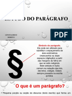 Aulas 19 e 20 - Estudo Do Parágrafo