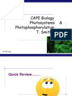 CAPE. Photosystems & Photophosphorylation. T. Smith. HHS