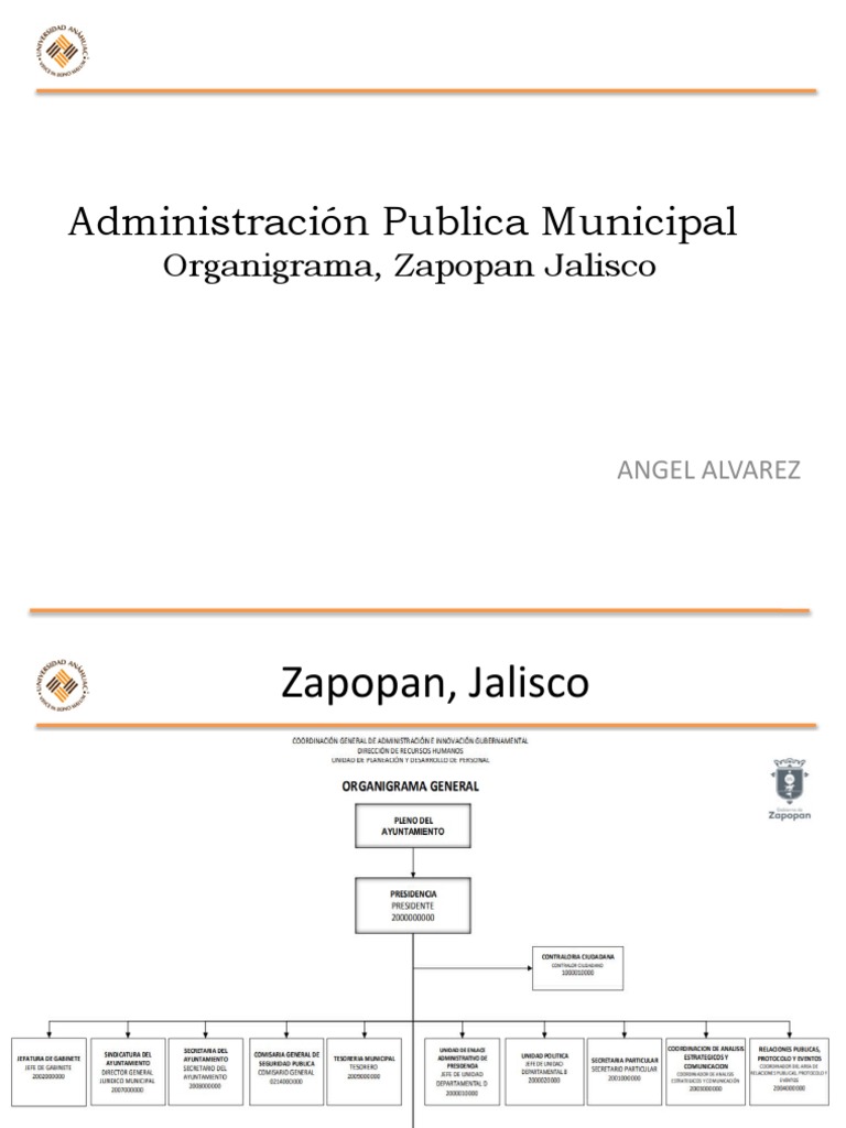 Organigrama del Ayuntamiento de Zapopan | PDF | Defensa Civil ...