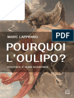 LAPPRAND M (2020) Pourquoi L'oulipo