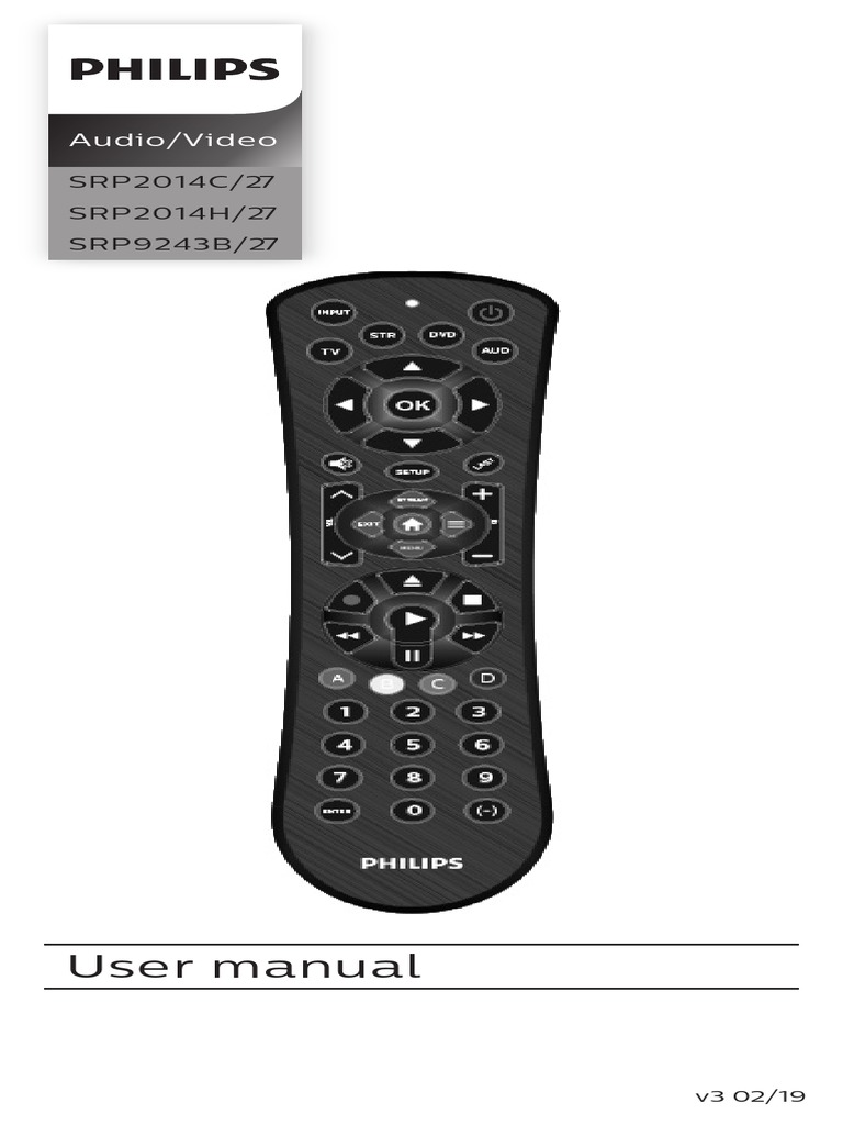 Philips Universal Remote Manual | PDF | Electromagnetic Interference