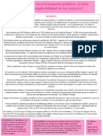 Acoso en transporte público afecta empleabilidad mujeres