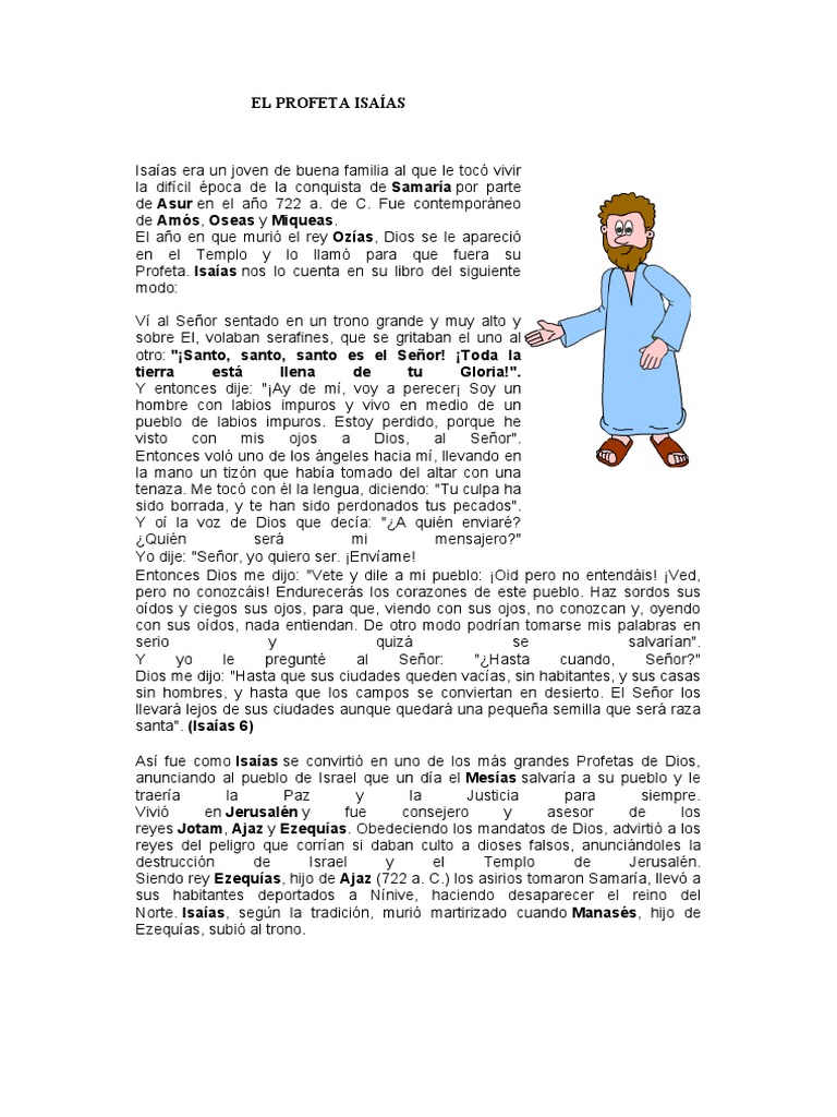 El Profeta Isaías Pdf Isaias